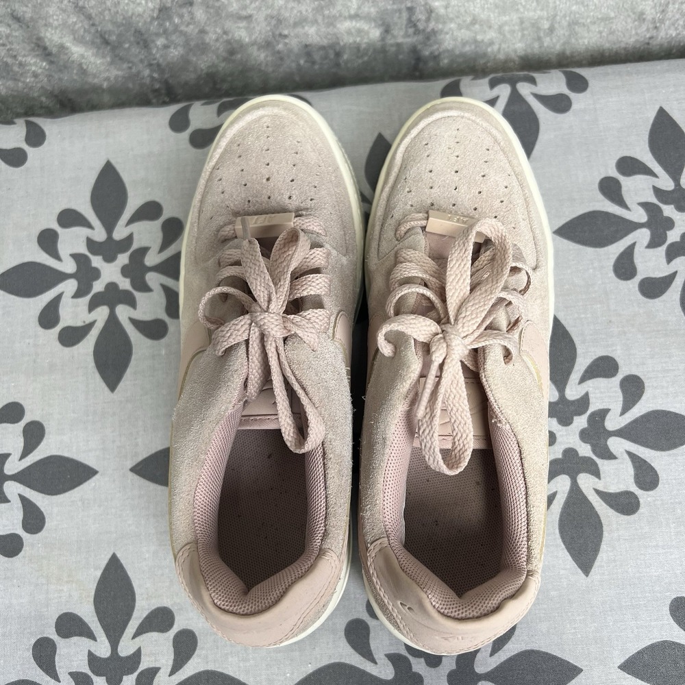 Nike Pink Suede AF1 Platform Sneakers - Picture 7 of 7